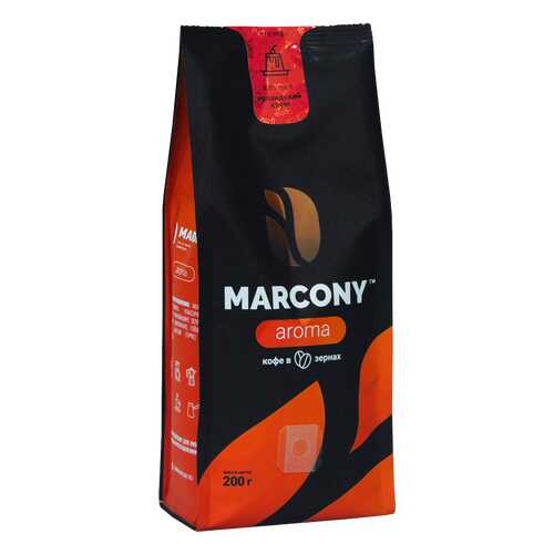 Кофе в зернах Marcony Aroma Ирландский крем 200г в Газпромнефть