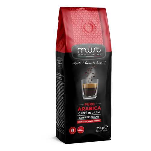 Кофе в зернах Must pure arabica 250 г в Газпромнефть