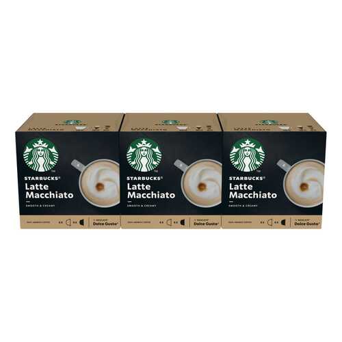Набор для STARBUCKS Latte Macchiato в капсулах д/системы Nescafe Dolce Gusto 12 шт в Газпромнефть