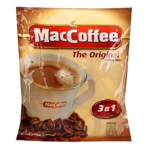 Напиток MacCoffee кофейный карамель растворимый 3в1 18 г 25 пакетиков в Газпромнефть