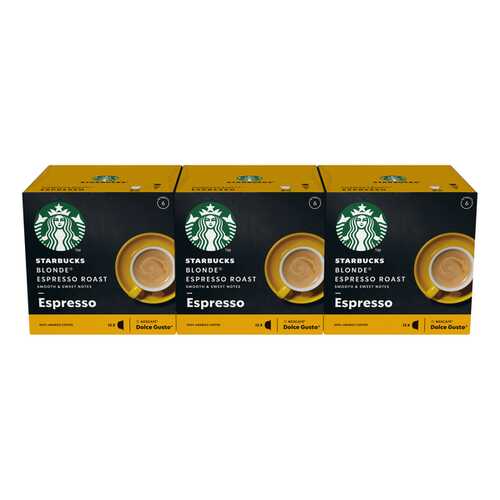 STARBUCKS Blonde Espresso Roast Капсулы для системы NESCAFE Dolce Gusto, 12 шт. в Газпромнефть