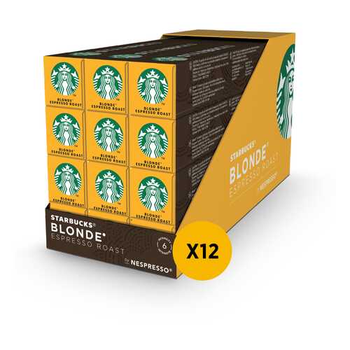 STARBUCKS Blonde Espresso Roast, кофе молотый в капсулах для системы Nespresso, 12 шт. в Газпромнефть