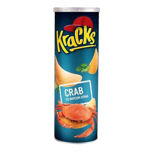 Чипсы картофельные т.з. Кракс (Kracks) со вкусом краба 110г*24 в Газпромнефть