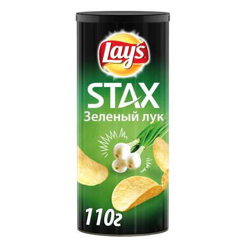 Картофельные чипсы Lays stax зеленый лук 110 г в Газпромнефть