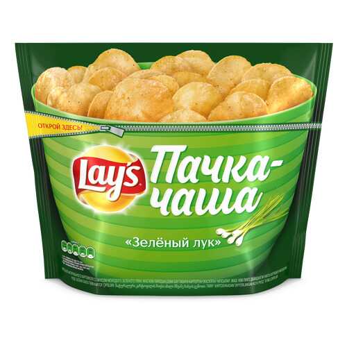 Картофельные чипсы Lays зеленый лук 240 г в Газпромнефть