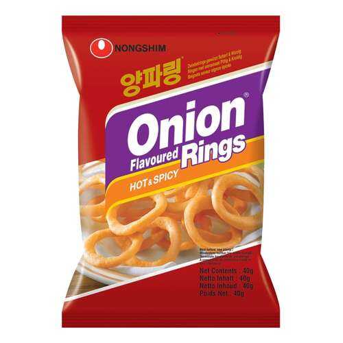 Чипсы Nongshim луковые кольца с перцем 40 г в Газпромнефть