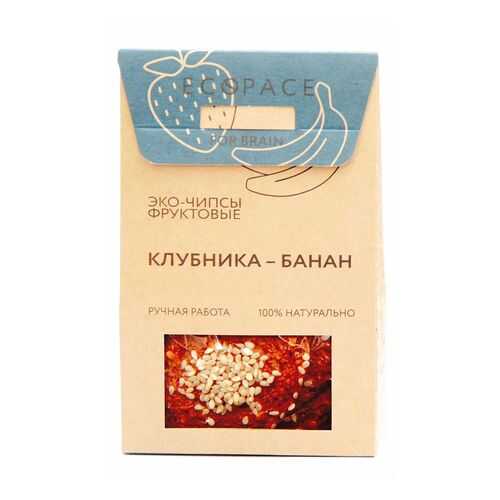 Эко-чипсы фруктовые For Brain клубника-банан 40 г в Газпромнефть