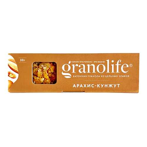 Батончик-гранола Granolife арахис-кунжут в Газпромнефть