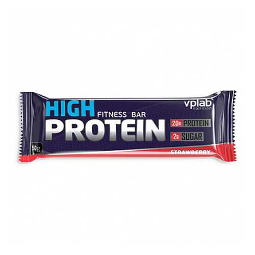 Батончик с протеином High protein bar, клубника VPLab 50 г в Газпромнефть
