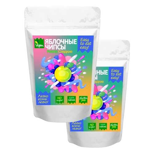 Чипсы фруктовые Easy to eat easy натуральные кисло-сладкие яблочные 2 шт 60 г в Газпромнефть