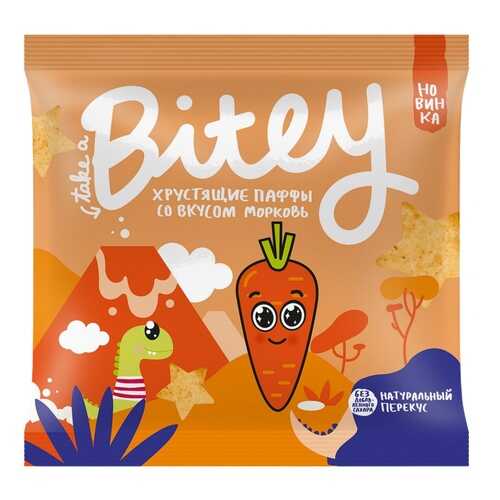 Экструдированные мультизлаковые фигурки Take a Bitey Паффы со вкусом Морковь, 20 гр в Газпромнефть
