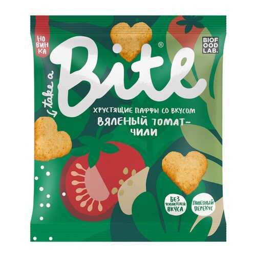 Мультизлаковые фигурки Take a Bite Паффы со вкусом Вяленый томат-чили, 30 гр в Газпромнефть
