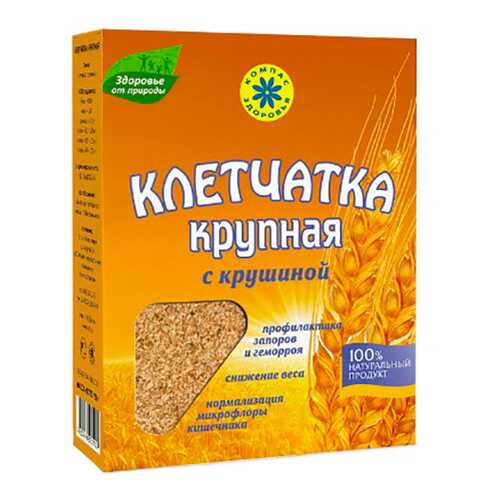 Клетчатка пшеничная Компас Здоровья крупная с крушиной 150 г в Газпромнефть