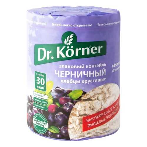 Хлебцы хрустящие Dr.Kоrner злаковый коктейль черничный 100 г в Газпромнефть