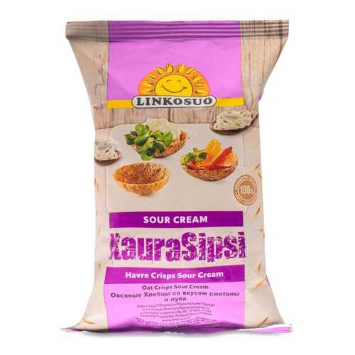 Хлебцы Linkosuo овсяные со вкусом сметаны и лука 120г Финляндия в Газпромнефть