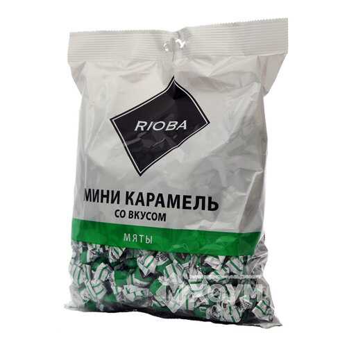 Карамель Rioba леденцовая мини со вкусом мяты 500 г в Газпромнефть