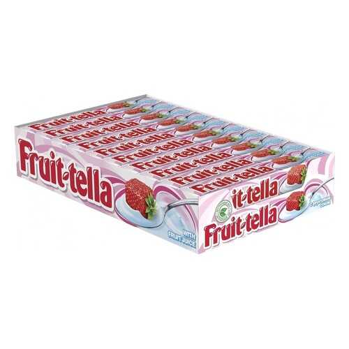 Конфеты Fruit-tella жевательные клубничный йогурт 21*41 г в Газпромнефть