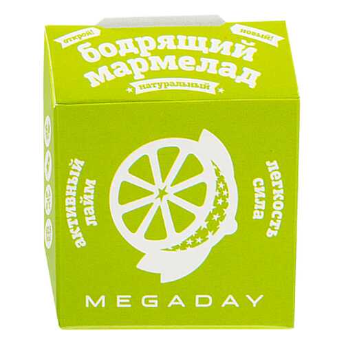 Жевательный мармелад Megaday бодрящий легкость-сила лайм 20 г в Газпромнефть