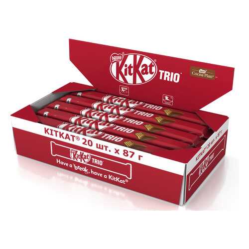 Молочный шоколад Kit Kat с хрустящей вафлей 20 штук по 87 г в Газпромнефть