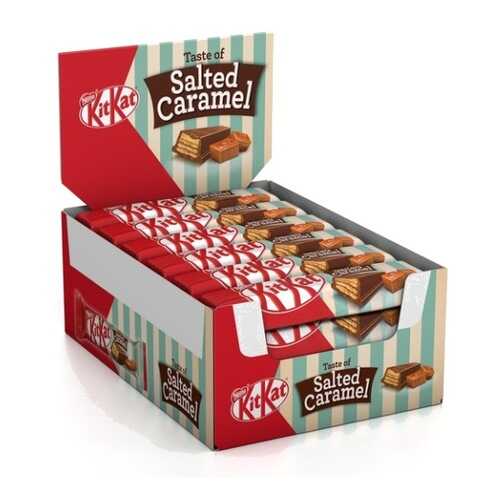 МОЛОЧНЫЙ ШОКОЛАД KITKAT С ХРУСТЯЩЕЙ ВАФЛЕЙ И НАЧИНКОЙ СОЛЕНАЯ КАРАМЕЛИЬ 24*42 г в Газпромнефть