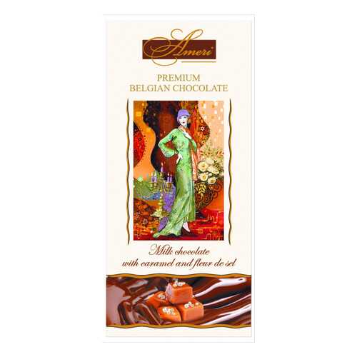 Шоколад Ameri Milk Chocolate with Caramel and Fleur de Sel 31% Cocoa 100 г в Газпромнефть