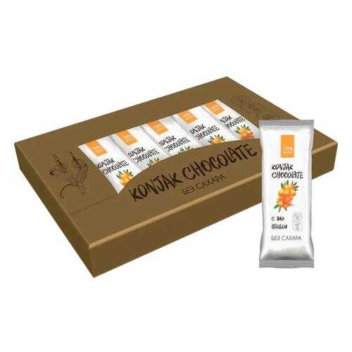 Шоколад без сахара KONJAK CHOCOLATE Облепиховый, кор. 10 шт. в Газпромнефть