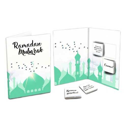 Шоколад Chokocat Ramadan Mubarak, молочный, открытка, 20 гр в Газпромнефть