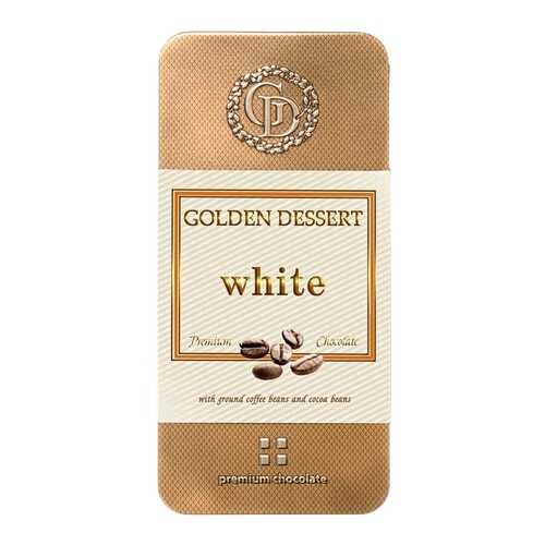 Шоколад Golden Dessert, белый, с молотыми кофейными зернами и какао-бобами, 100 гр в Газпромнефть