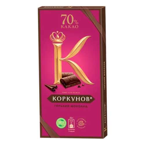 Шоколад горький А. Коркунов 70% 90 г в Газпромнефть