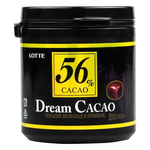 Шоколад горький Lotte dream cacao 56% в кубиках 106 г в Газпромнефть