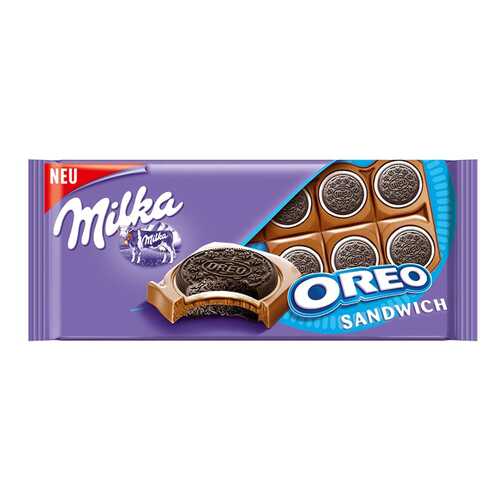 Шоколад Milka oreo sandwich 92 г в Газпромнефть