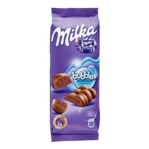 Шоколад молочный пористый Milka bubbles 80 г в Газпромнефть