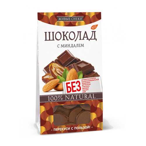 Шоколад Живые снеки с миндалем 4*100 г в Газпромнефть
