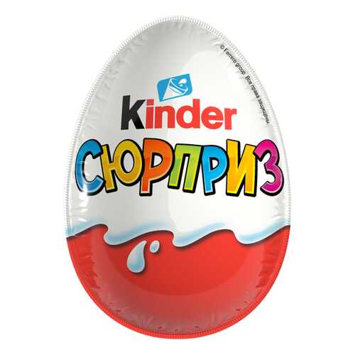 Яйцо Kinder Сюрприз из молочного шоколада с игрушкой Белое яйцо 60 г в Газпромнефть