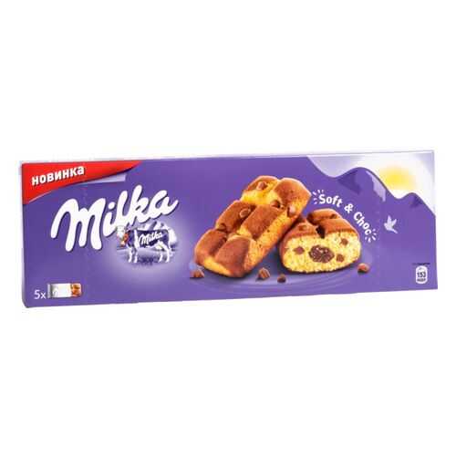 Пирожное бисквитное Milka с шоколадной начинкой 175 г в Газпромнефть