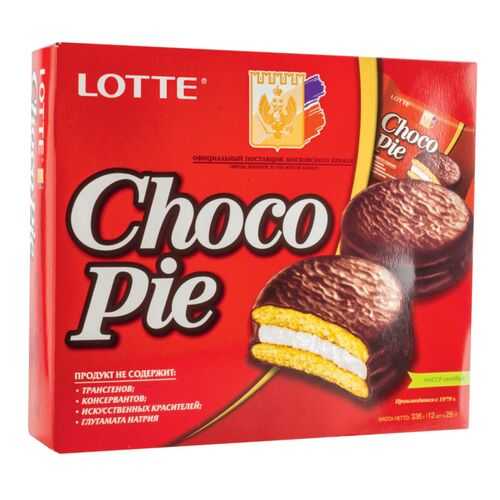 Пирожное choco pie Lotte 336 г в Газпромнефть