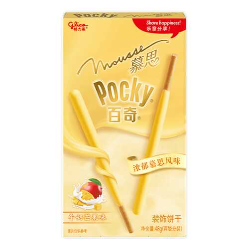Палочки Glico Pocky со вкусом сливочное манго 48 г в Газпромнефть
