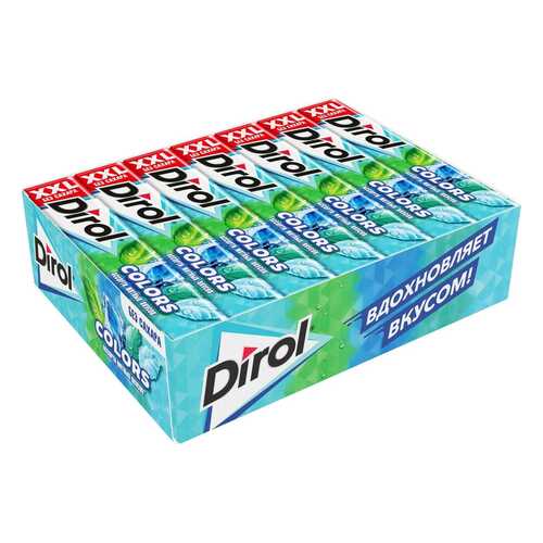DIROL COLORS XXL жевательная резинка ассорти мята 19г по 18 шт в Газпромнефть