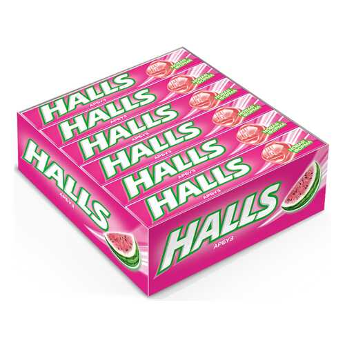 Карамель Halls арбуз 12 шт в Газпромнефть