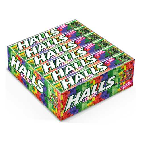 Карамель Halls Сolors ассорти 12 шт в Газпромнефть