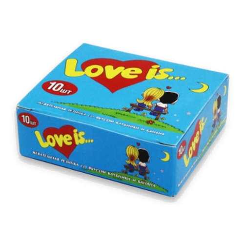 Жевательная резинка Love is клубника-банан 4.2 г 10 штук в Газпромнефть