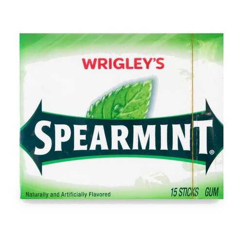 Жевательная резинка Wrigleys Spearmint 15 пластинок США в Газпромнефть