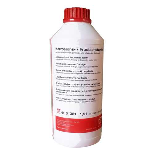 Антифриз FEBI 80C Красный Концентрат 1.5л в Газпромнефть