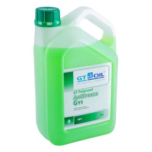 Антифриз GT OIL POLARCOOL G11 зеленый 3кг в Газпромнефть