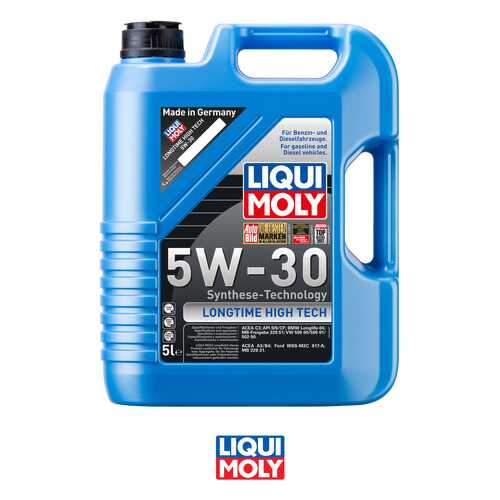 9507 LiquiMoly НС-синт. мот.масло Longtime High Tech 5W-30 CF/SN C3 (5л) в Газпромнефть
