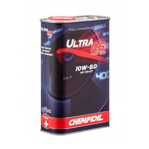 9705 CHEMPIOIL ULTRA RS+ESTER 10W-60 4 л. (metal) синтетическое моторное масло 10W60 в Газпромнефть