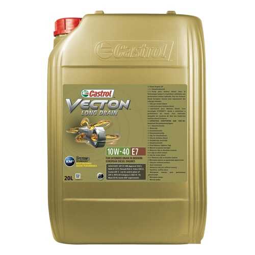 Castrol Castrol Vecton Long Drain 10w-40 (20l) E7 (Man3277 ) Масло Моторное в Газпромнефть