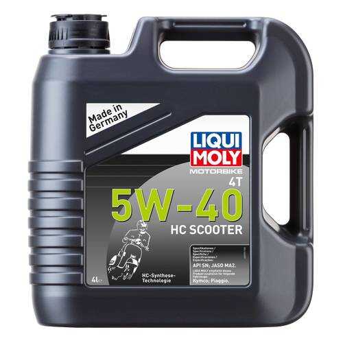 Масло моторное Liqui moly Motorbike 4T HC Scooter 5W-40 4л в Газпромнефть