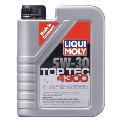 Масло Моторное Liqui Moly Top Tec 4300 5w-30, 1l Liqui moly арт. 2323 в Газпромнефть