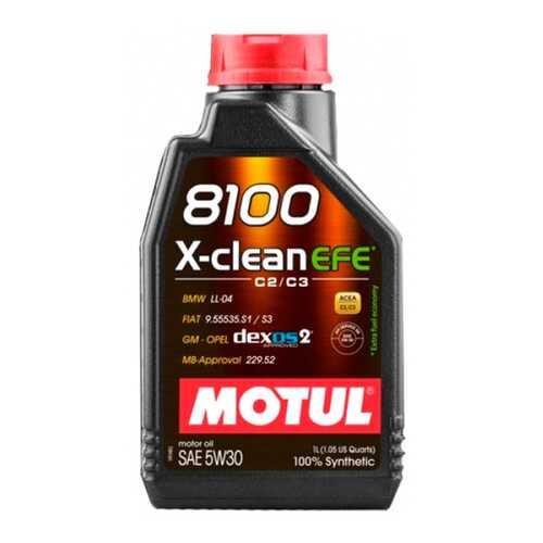 Масло моторное Motul 8100 X-clean EFE 5W30 1 л 109470 в Газпромнефть